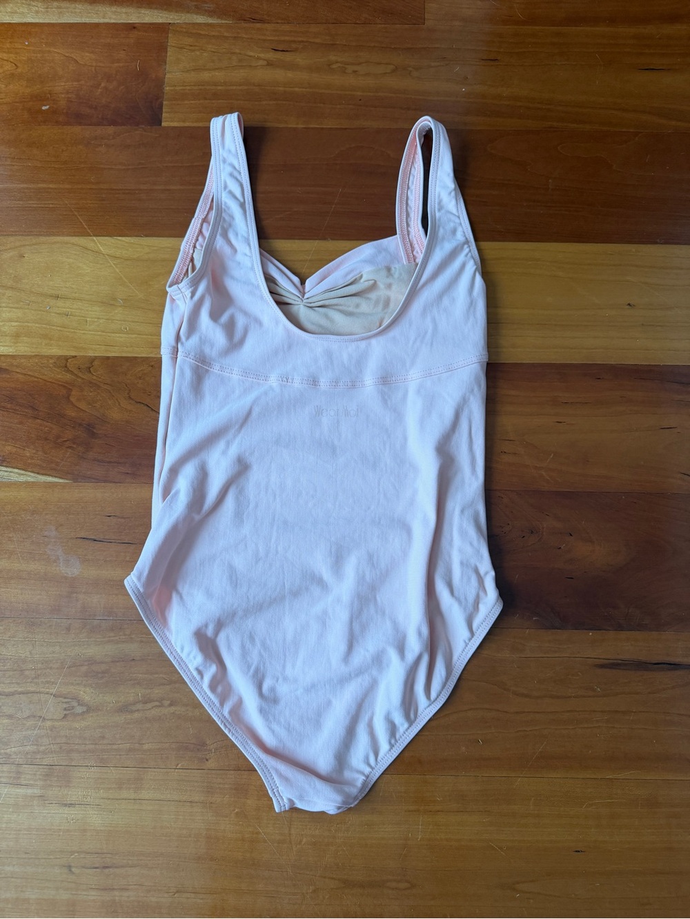 Girls' Light Pink Sleeveless One-Piece Bodysuit - Picture 2 of 3